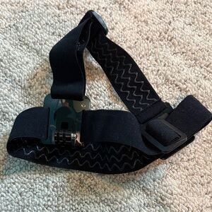 Black Adjustable GoPro Strap for Helmet
